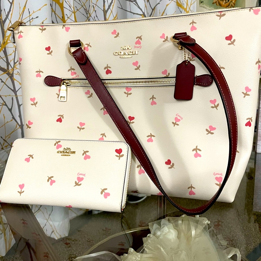 Coach hand bag with wallet new with labels..!